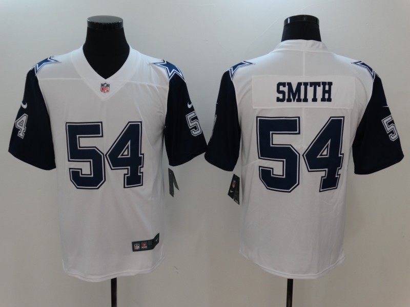 Men's Dallas Cowboys Jaylon Smith #54 White Jersey